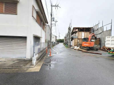 【前面道路含む現地写真】 | 八田寺町　売土地 | 【個性あふれる住まいを実現できる「建築条件無の売土地」です】