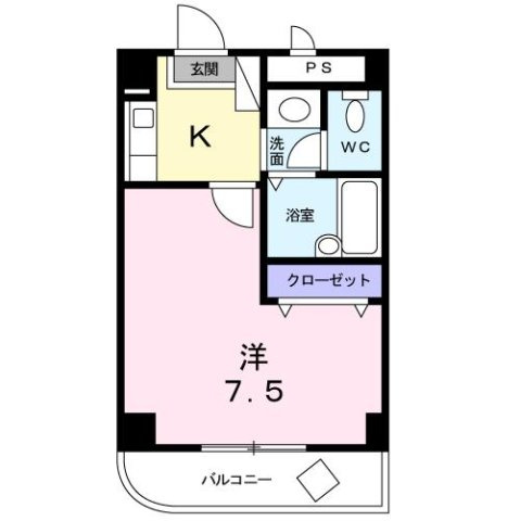 プチメゾン矢田の間取り