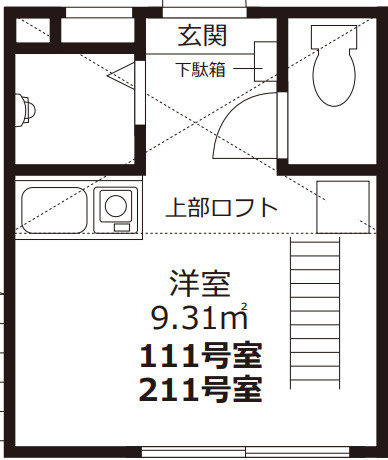 品川区戸越１丁目のアパートの間取り