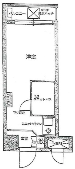 ライオンズマンション西新宿第８の間取り|間取りです。