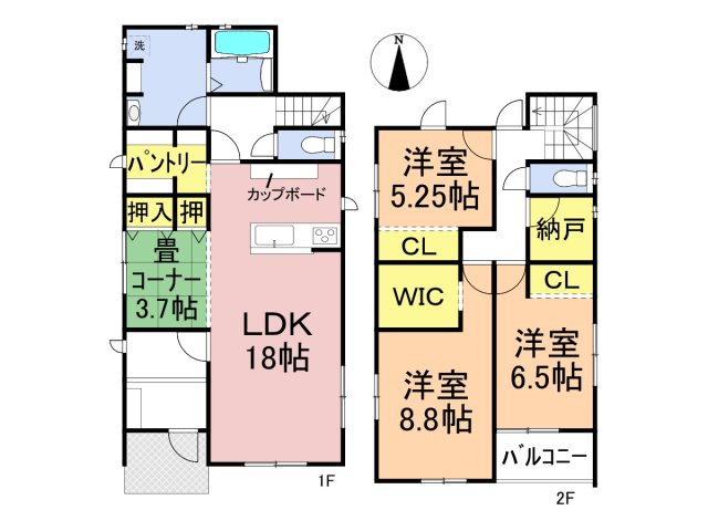ダイマルタウン　岐阜市茜部寺屋敷　全2区画分譲の間取り|■A棟　■ヤマダ不動産　株式会社リライフ　
■夢のマイホーム購入をフルサポートします！