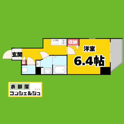 ディアレイシャス東別院Ⅲの間取り