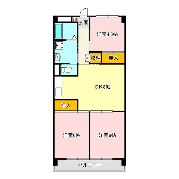 大椿ビルIIIの間取り