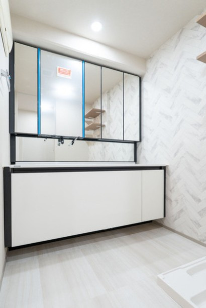 新宿区神楽坂３丁目の賃貸マンションの洗面所