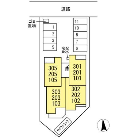 ディーステラの区画図