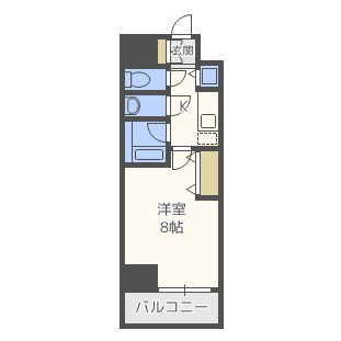 ONE ROOF FLAT TENJINBASHI（旧：シャルマンフジ天神橋）の間取り|シャルマンフジ天神橋　開放感のある間取り