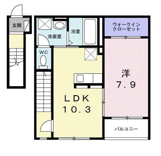 ヴィラ　デ　オーブⅤの間取り
