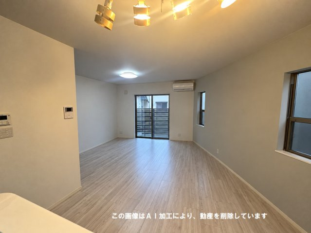 安芸郡海田町寺迫2丁目の居間・リビング|18.3帖の明るく開放感緒あるＬＤＫ！