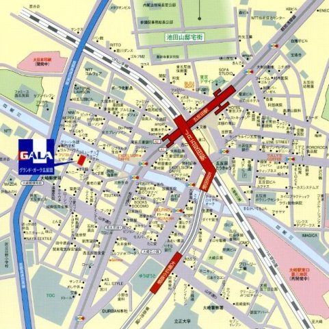 グランド・ガーラ五反田の地図