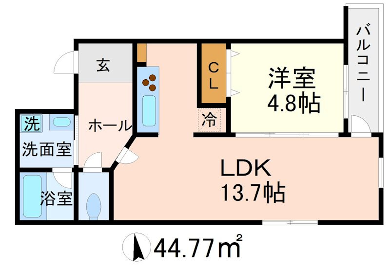 世田谷区船橋１丁目の賃貸マンションの間取り