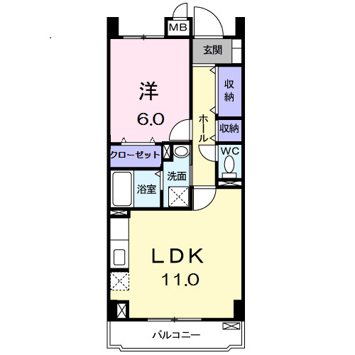 アルドールＫの間取り