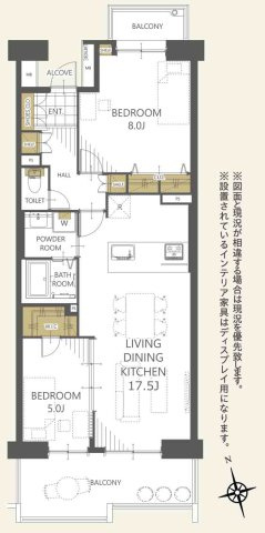 【間取り】 | 南大沢学園一番街４号棟 | 2LDKは、リビングダイニングキッチンと二つの居室がある間取りでございます。夫婦や小さなお子さんのいるご家庭に特におすすめで、リビングで家族団らんを楽しみつつ、個室でプライベートな時間も確保できます。