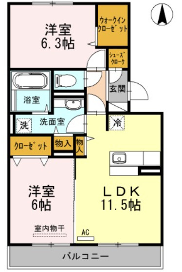 メゾンブランシュの間取り