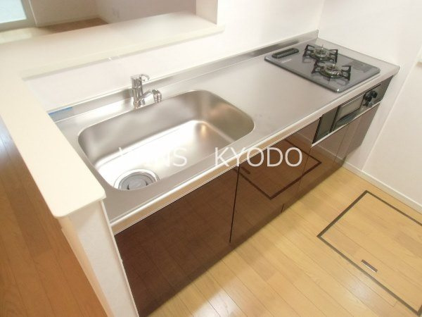 世田谷区宮坂２丁目のアパートのキッチン