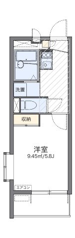 レオパレスホワイトヒルズⅡの間取り