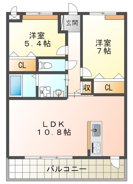 グリーンサイドキタヤマの間取り