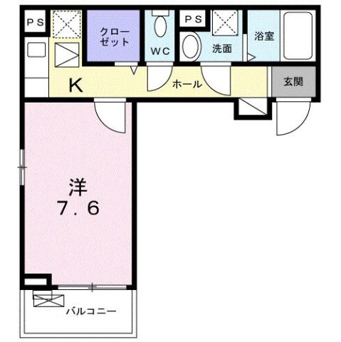 ルミナス　カニヤの間取り