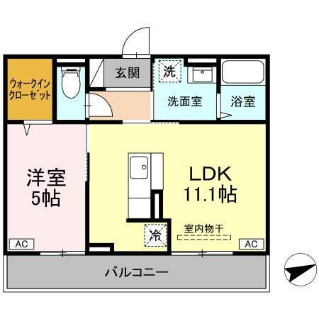 セジュールメグⅢの間取り