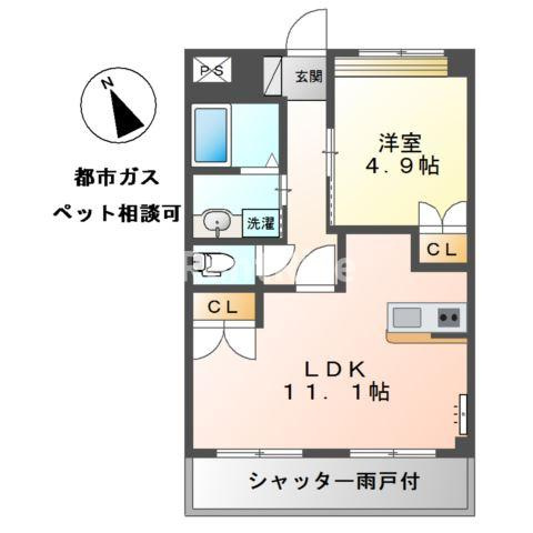 シャンビラージュの間取り