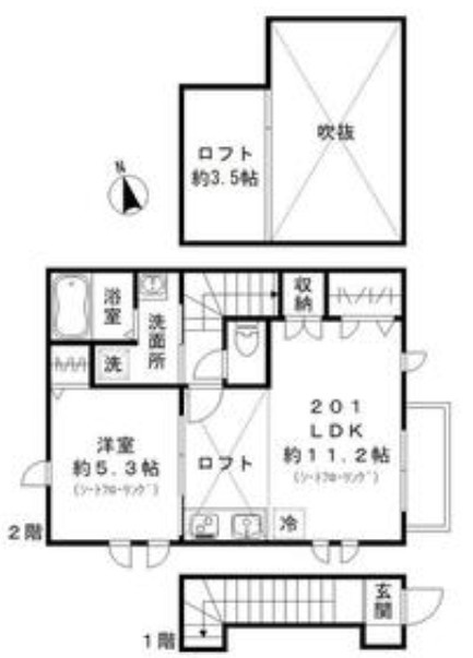 デザインメゾン本町の間取り