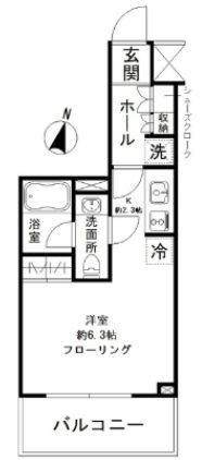 パークリュクス清澄白河の間取り