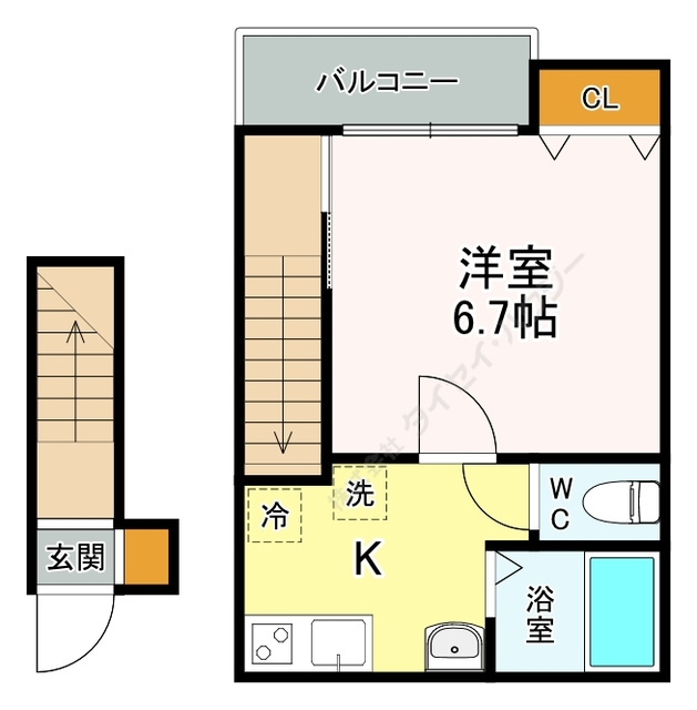 カーサアビリオ国立の間取り