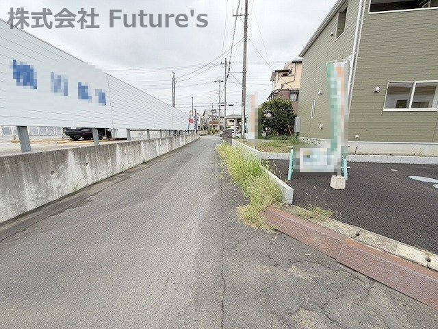 松伏町田島　新築戸建　全1棟の前面道路含む現地写真|前面道路含む現地写真です。