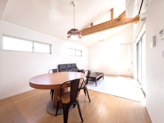 野田市みずき　平屋の居間・リビング|・オシャレなリビングでゆったりとしたひとときを過ごしませんか？