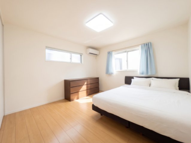 野田市みずき　平屋の洋室|・過ぎ行く時間をゆったりと感じることができる落ちついたプライベートルーム。