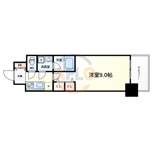 スプランディッド淀屋橋DUEの間取り|スプランディッド淀屋橋DUE　間取り