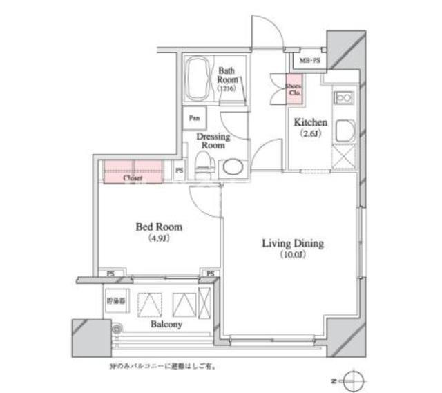 中央区八丁堀４丁目の賃貸マンションの間取り