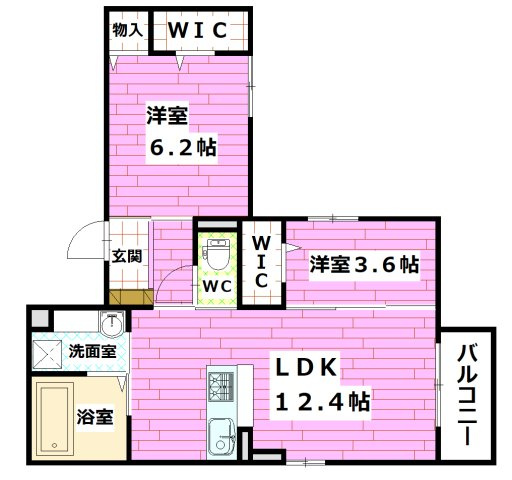 フィオーレ府中本町の間取り