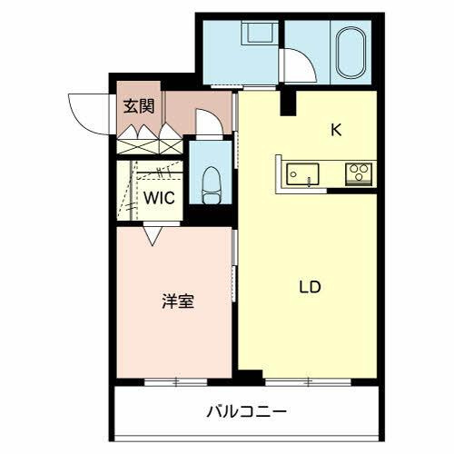 シャーメゾン　姫路Ｗの間取り