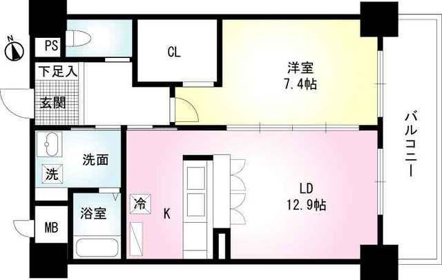 ノース清水の間取り
