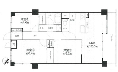 【間取り】 | ナイスアーバン津田沼