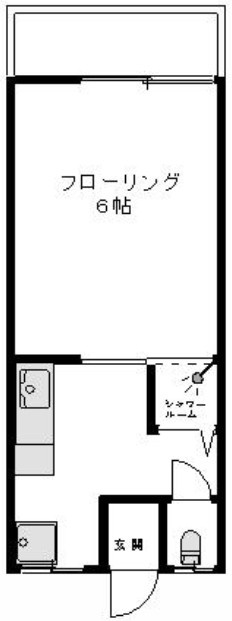 市川荘の間取り|間取りです。