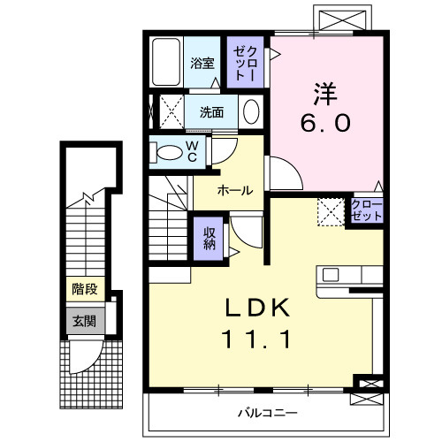 サンライズ　テールの間取り