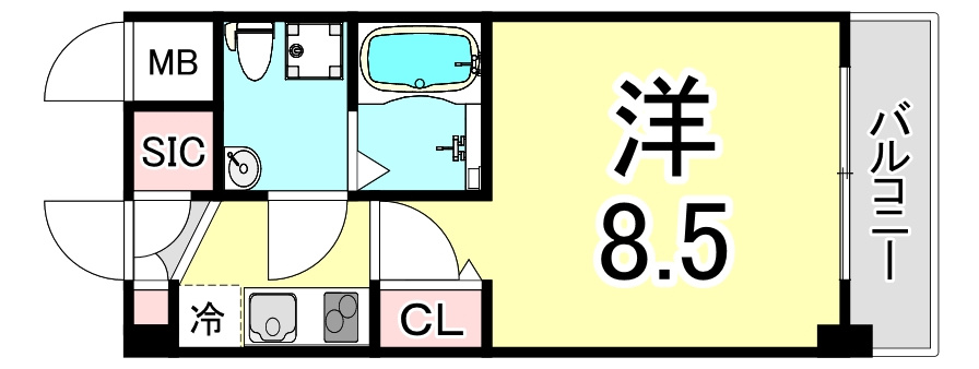 セレニテ甲子園Ⅰの間取り