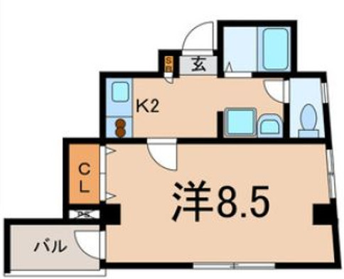 ルミエール堀留の間取り