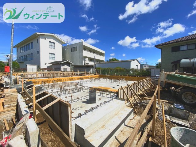 土浦市乙戸南第7　新築戸建の外観|現在建築中です！お近くの同仕様内観の物件も見れますのでお気軽にお問い合わせください！