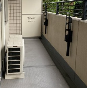 文京区水道２丁目の賃貸マンションのバルコニー
