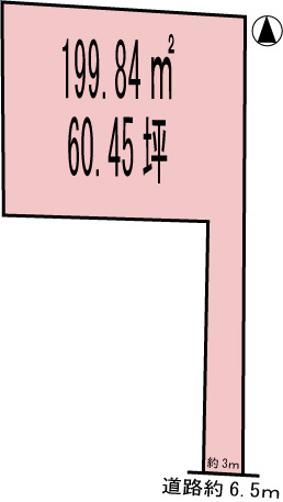 各務原市鵜沼羽場町6丁目の土地図