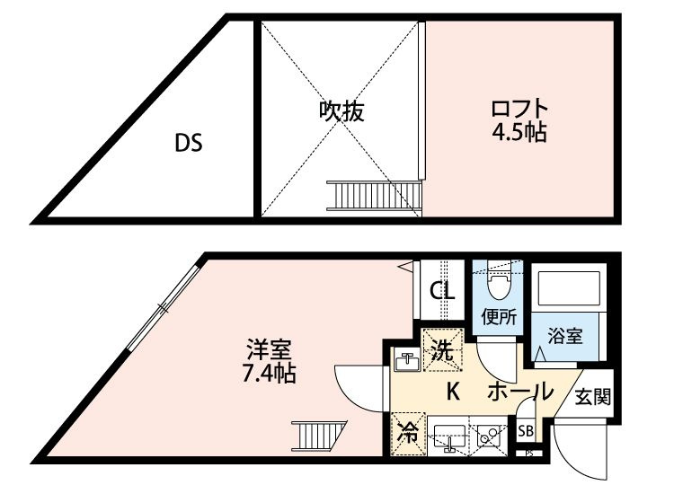 グランクオール綾瀬グレイスの間取り