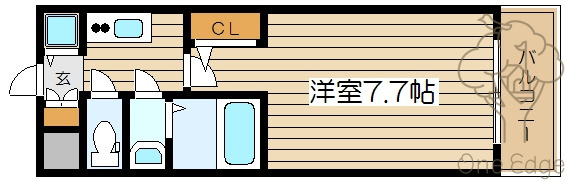 ジュネーゼロイヤルレジデンス梅田東の間取り