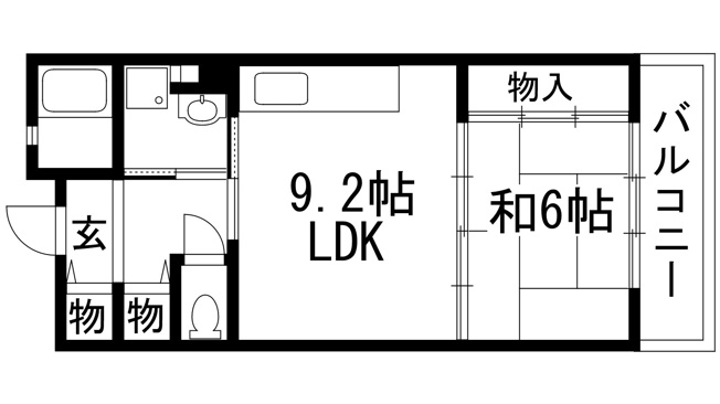 【間取り】 | アルビス緑丘113号棟