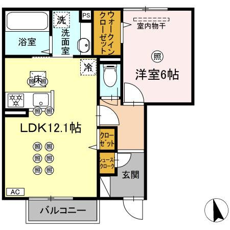 アルカンシェルの間取り