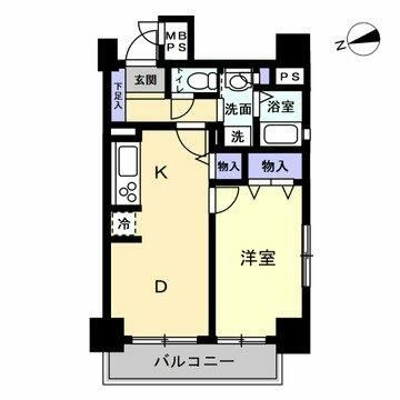 セザールスカイタワー銀座東の間取り