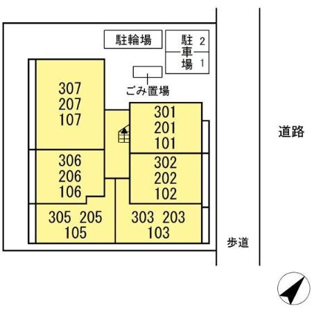 ソラーレの区画図