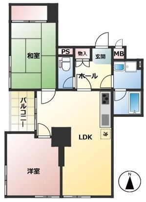 ライオンズマンション駒場の間取り