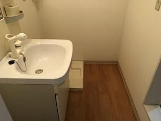 アルモニーアAの洗面所